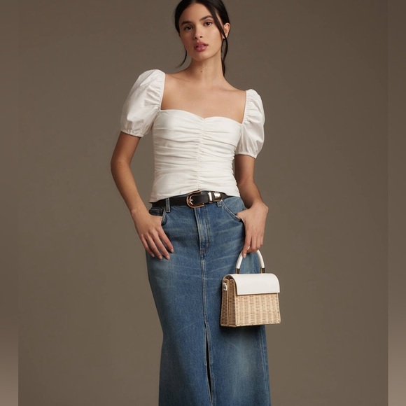 REFORMATION Radish Top. Size 8. White. NEW WITH TAGS! - Picture 1 of 9